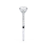 1.5 CT Round Shaped Moissanite Solitaire Engagement Ring 2